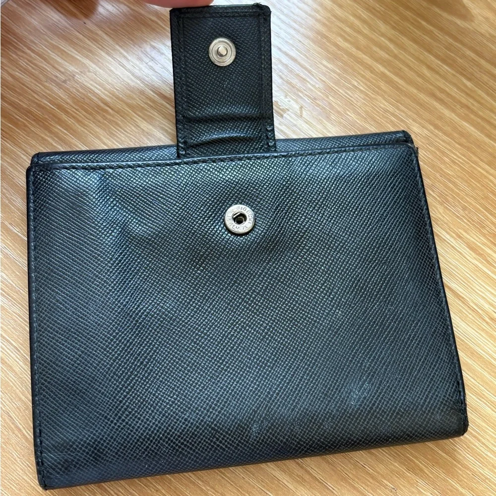 Prada Black Saffiano Leather Bifold Wallet / Card Holder | Good Condition - Picture 4 of 13